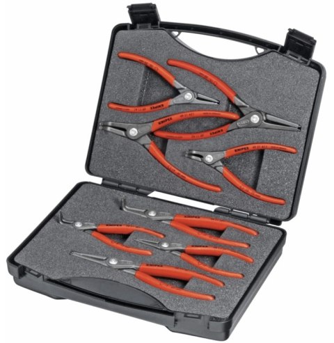 KNIPEX SZCZYPCE DO PIERŚCIENI OSADCZYCH, 8SZT., WALIZKA KNIPEX SZCZYPCE DO PIERŚCIENI OSADCZYCH, 8SZT., WALIZKA