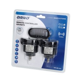 ORNO ZESTAW BEZPRZEWODOWYCH MINI GNIAZD STEROWANYCH PILOTEM 2+1