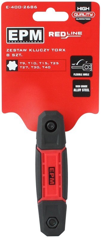EPM ZESTAW KLUCZY TORX RED LINE 8 SZT. EPM ZESTAW KLUCZY TORX RED LINE 8 SZT.