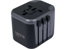 YATO ADAPTER PODRÓŻNY UNIW. 2XUSB 12W