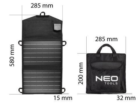 NEO ŁADOWARKA SOLARNA, PANEL SŁONECZNY 15W NEO ŁADOWARKA SOLARNA, PANEL SŁONECZNY 15W