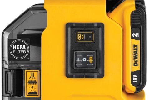 DEWALT ODKURZACZ UNIWERSALNY ODSYSACZ PYŁU 18V XR 1*2.0AH DEWALT ODKURZACZ UNIWERSALNY ODSYSACZ PYŁU 18V XR 1*2.0AH