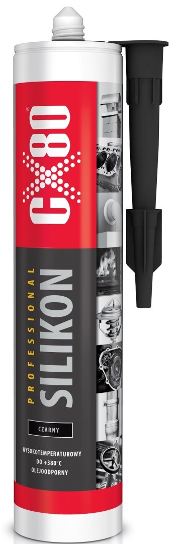 CX-80 SILIKON PROFESSIONAL CZARNY WYSOKOTEMPERATUROWY 310ML CX-80 SILIKON PROFESSIONAL CZARNY WYSOKOTEMPERATUROWY 310ML