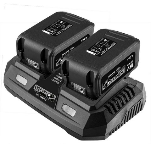GRAPHITE ZESTAW ENERGY+ 2X AKUMULATOR 4AH Z ŁADOWARKĄ PODWÓJNĄ GRAPHITE ZESTAW ENERGY+ 2X AKUMULATOR 4AH Z ŁADOWARKĄ PODWÓJNĄ