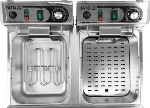 YATO GASTRO FRYTOWNICA PODWÓJNA 2*6L YATO GASTRO FRYTOWNICA PODWÓJNA 2*6L