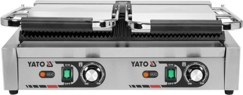 YATO PODWÓJNY GRILL KONTAKTOWY RYFLOWANY 58CM, 3,6KW YATO PODWÓJNY GRILL KONTAKTOWY RYFLOWANY 58CM, 3,6KW