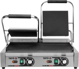 YATO PODWÓJNY GRILL KONTAKTOWY RYFLOWANY 58CM, 3,6KW