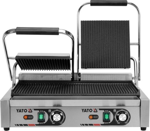 YATO PODWÓJNY GRILL KONTAKTOWY RYFLOWANY 58CM, 3,6KW YATO PODWÓJNY GRILL KONTAKTOWY RYFLOWANY 58CM, 3,6KW