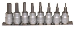 TENG TOOLS ZESTAW NASADEK TRZP. 6-KĄTNYCH CALOWYCH Z CHWYTEM 3/8''