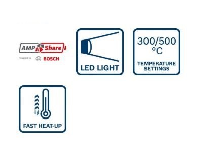 BOSCH AKUMULATOROWA OPALARKA GHG 18V-50 0*AH BOSCH AKUMULATOROWA OPALARKA GHG 18V-50 0*AH