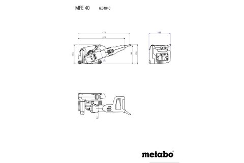 METABO BRUZDOWNICA MFE 40 METABO BRUZDOWNICA MFE 40