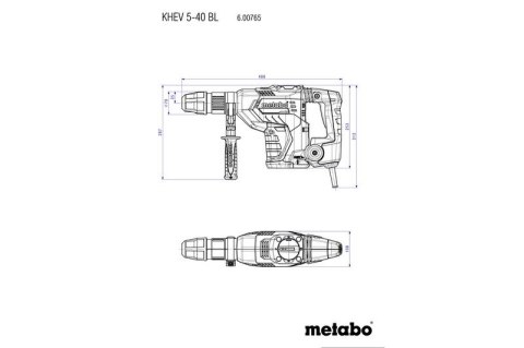 METABO MŁOT UDAROWY OBROTOWY SDS-MAX KHEV 5-40 BL METABO MŁOT UDAROWY OBROTOWY SDS-MAX KHEV 5-40 BL