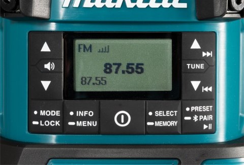 MAKITA ODBIORNIK RADIOWY Z LAMPĄ I LATARKĄ 18V AM/FM/DAB BLUETOOTH MAKITA ODBIORNIK RADIOWY Z LAMPĄ I LATARKĄ 18V AM/FM/DAB BLUETOOTH