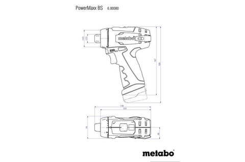 METABO WIERTARKO-WKRĘTARKA AKUMULATOROWA 12V POWERMAXX BS BASIC METABO WIERTARKO-WKRĘTARKA AKUMULATOROWA 12V POWERMAXX BS BASIC