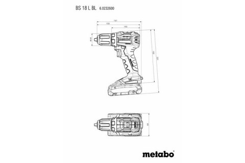 METABO WIERTARKO-WKRĘTARKA AKUMULATOROWA 18V BS 18 L BL METABO WIERTARKO-WKRĘTARKA AKUMULATOROWA 18V BS 18 L BL