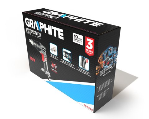 GRAPHITE WKRĘTARKA AKUM. BEZSZCZ.1/4''DO PŁYT G/K ENERGY+ 18V BEZ AKU GRAPHITE WKRĘTARKA AKUM. BEZSZCZ.1/4''DO PŁYT G/K ENERGY+ 18V BEZ AKU
