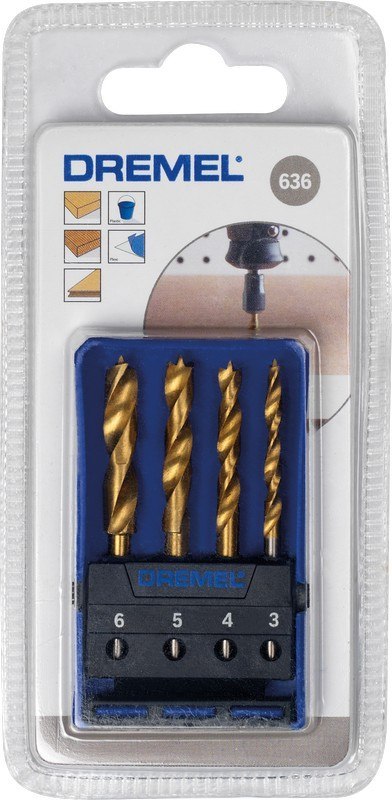 DREMEL ZESTAW WIERTEŁ TYTANOWYCH 4SZT. DREMEL ZESTAW WIERTEŁ TYTANOWYCH 4SZT.