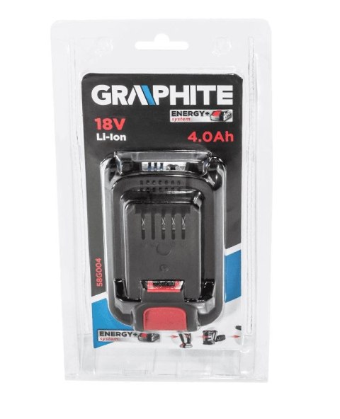 GRAPHITE AKUMULATOR ENERGY+ 18V LI-ION 4.0AH GRAPHITE AKUMULATOR ENERGY+ 18V LI-ION 4.0AH