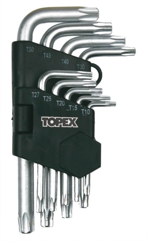 TOPEX KLUCZE TORX 9 SZTUK T10-T50MM TOPEX KLUCZE TORX 9 SZTUK T10-T50MM