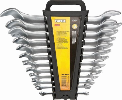TOPEX KOMPLET KLUCZY PŁASKICH 12-CZĘŚCIOWY 6-32MM PREMIUM TOPEX KOMPLET KLUCZY PŁASKICH 12-CZĘŚCIOWY 6-32MM PREMIUM