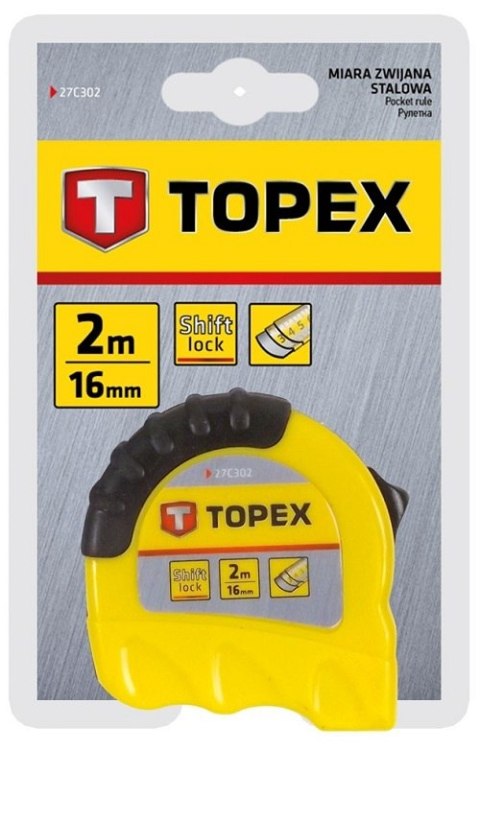 TOPEX MIARA ZWIJANA SHIFTLOCK 2M TOPEX MIARA ZWIJANA SHIFTLOCK 2M