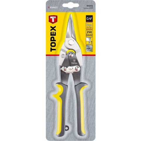 TOPEX NOŻYCE DO BLACHY PROSTE 250MM TOPEX NOŻYCE DO BLACHY PROSTE 250MM