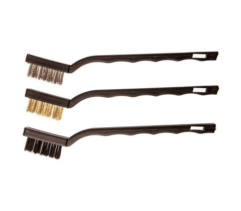 TOP TOOLS SZCZOTKI 180MM MIX 3 SZTUKI MIEDŹ STAL NYLON TOP TOOLS SZCZOTKI 180MM MIX 3 SZTUKI MIEDŹ STAL NYLON