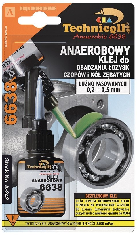 TECHNICQLL KLEJ ANAEROBOWY 6638 10G TECHNICQLL KLEJ ANAEROBOWY 6638 10G