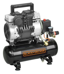 BLACK&DECKER KOMPRESOR BEZOLEJOWY SUPER SILENT 6L 8 BAR