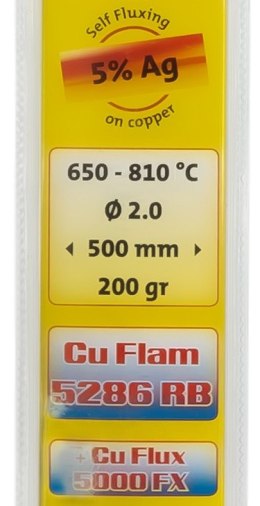 CASTOLIN LUT TWARDY CU FLAM RB 5286 CUP 5% AG - 500*2MM 200G