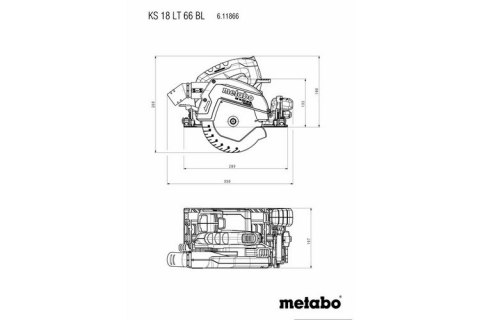 METABO PILARKA TARCZOWA AKUMULATOROWA KS 18 LTX 66 BL METABO PILARKA TARCZOWA AKUMULATOROWA KS 18 LTX 66 BL