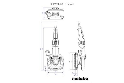 METABO SZLIFIERKA DO BETONU RSEV 19-125 RT METABO SZLIFIERKA DO BETONU RSEV 19-125 RT