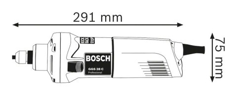 BOSCH SZLIFIERKA PROSTA GGS 28 C 600W BOSCH SZLIFIERKA PROSTA GGS 28 C 600W