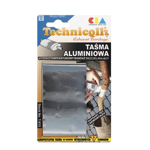 TECHNICQLL TAŚMA ALUMINIOWA-BANDAŻ DO TŁUMIKÓW 1.2M*50MM TECHNICQLL TAŚMA ALUMINIOWA-BANDAŻ DO TŁUMIKÓW 1.2M*50MM
