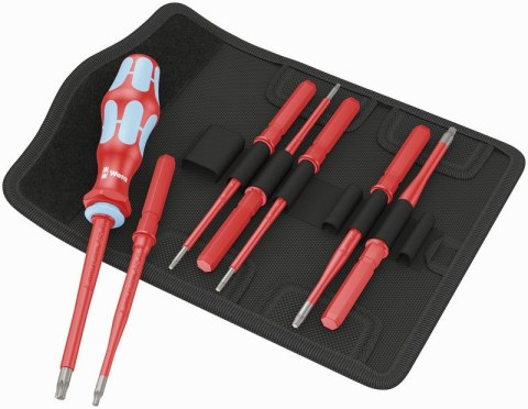 WERA ZESTAW WKRĘTAKÓW KRAFTFORM KOMPAKT VDE STAINLESS 8 EX.SLIM1 WERA ZESTAW WKRĘTAKÓW KRAFTFORM KOMPAKT VDE STAINLESS 8 EX.SLIM1