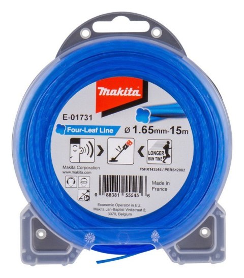 MAKITA ŻYŁKA NYLONOWA KONICZYNA 1.65MM/15M MAKITA ŻYŁKA NYLONOWA KONICZYNA 1.65MM/15M