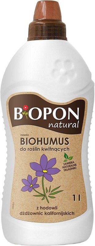 BIOPON BIOHUMUS. -- DO ROŚLIN KWITNĄCYCH PŁYN 1L BIOPON BIOHUMUS. -- DO ROŚLIN KWITNĄCYCH PŁYN 1L