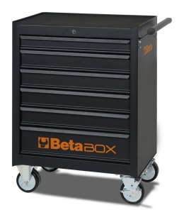 BETA WÓZEK NARZĘDZIOWY Z 6 SZUFL. CZARNY BWC04BOX+196 NARZĘDZI