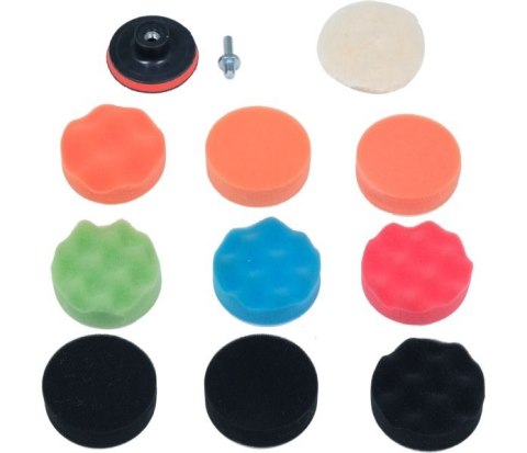 YATO ZESTAW DO POLEROWANIA 80MM, M10, 12SZT. YATO ZESTAW DO POLEROWANIA 80MM, M10, 12SZT.