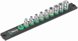 WERA ZESTAW KLUCZY NASADOWYCH ZYKLOP 1/4'', 9CZ LISTWA MAGNETYCZN
