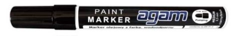 AGAM MARKER OLEJOWY CZARNY AGAM MARKER OLEJOWY CZARNY