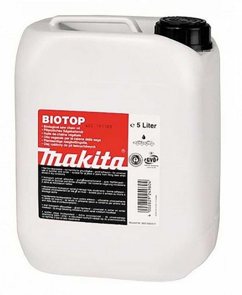 MAKITA OLEJ DO SMAROWANIA ŁAŃCUCHA 5L BIOTOP MAKITA OLEJ DO SMAROWANIA ŁAŃCUCHA 5L BIOTOP