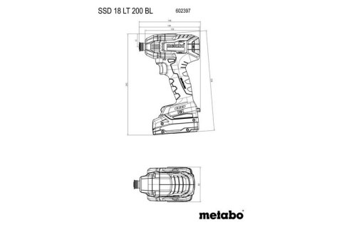 METABO ZESTAW COMBO 18V BS 18 LT BL + SSD 18 LT 200 BL 2*5.2AH METABO ZESTAW COMBO 18V BS 18 LT BL + SSD 18 LT 200 BL 2*5.2AH