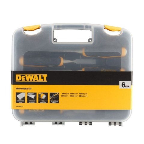 DEWALT DŁUTA DO DREWNA ZESTAW 6 SZT. DEWALT DŁUTA DO DREWNA ZESTAW 6 SZT.