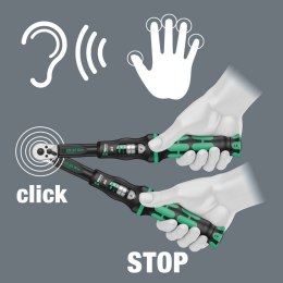 WERA KOMPLET KLUCZY DYNAMOMETR.CLICK-TORQUE DO KOŃC.WTYKOWYCH 4CZ