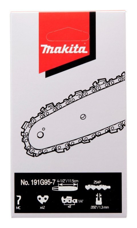 MAKITA ŁAŃCUCH TNĄCY 25AP 11,5CM 1,3MM 1/4'' DO DUC122 MAKITA ŁAŃCUCH TNĄCY 25AP 11,5CM 1,3MM 1/4'' DO DUC122