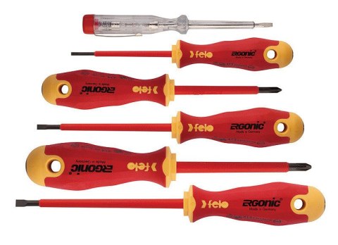 FELO ZESTAW 5 WKRĘTAKÓW FELO ERGONIC VDE + PRÓBNIK FELO ZESTAW 5 WKRĘTAKÓW FELO ERGONIC VDE + PRÓBNIK