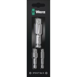 WERA ZESTAW ADAPTERÓW DO KLUCZY NASAD. 1/4'', 3/8'', 1/2''