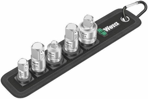 WERA ZESTAW ADAPTERÓW DO KLUCZY NASADOWYCH 781/5, 5SZT. WERA ZESTAW ADAPTERÓW DO KLUCZY NASADOWYCH 781/5, 5SZT.