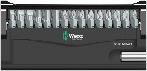 WERA ZESTAW BITÓW BIT-CHECK 30 METAL 1 SB, 30 CZ. WERA ZESTAW BITÓW BIT-CHECK 30 METAL 1 SB, 30 CZ.